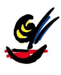 Illustrazione astratta coppa del mondo con colori vivaci. Arte moderna, design originale.