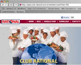 Chef di Club Rational: sito web con cuochi e specialità culinarie.