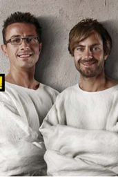 Fondatori di Grom: Guido Martinetti e Federico Grom. Gelato artigianale italiano.