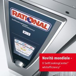 Forno Rational SelfCookingCenter whitefficiency. Display digitale con icone di cottura. Novità mondiale per la ristorazione.