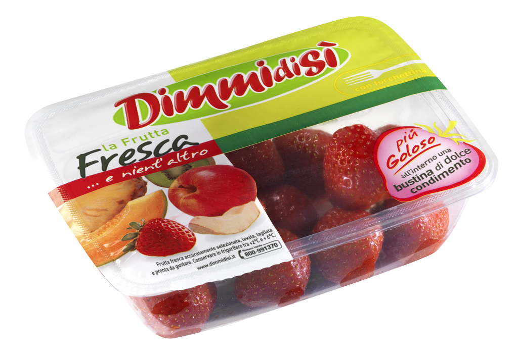 Vaschetta di fragole Dimmidisì. Frutta fresca pronta da gustare.