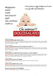 Programma eventi Dolcesalato SIGEP. Bambino sorpreso. Corsi e stand di pasticceria e gelateria artigianale.
