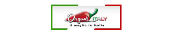 Logo Original Italy: peperoncino rosso, il meglio in Italia. Prodotti tipici italiani.