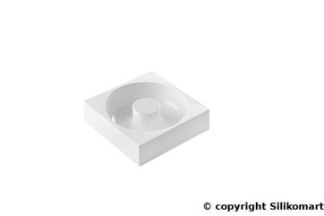 Stampo Silikomart quadrato per dolci, design moderno. Ideale per torte e dessert creativi.