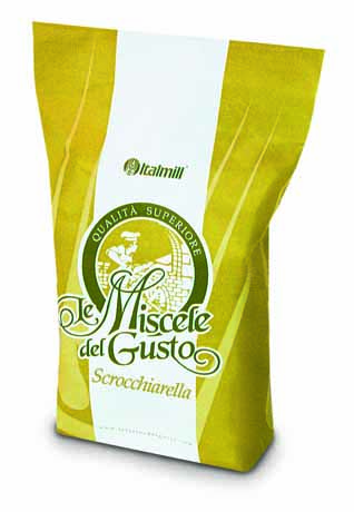 Confezione di farina per scrocchiarella Italmill Le Miscele del Gusto. Qualità superiore.