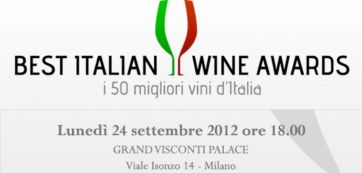 Logo Best Italian Wine Awards. Evento vini italiani, Milano.