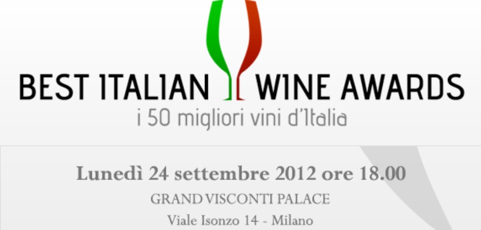 Logo Best Italian Wine Awards. Evento vini italiani, Milano.