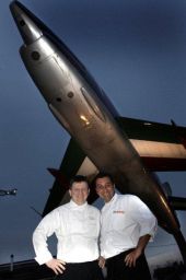 Chef e aereo militare italiano. Ristorante La Credenza. Cucina creativa.