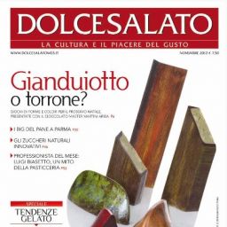 Copertina rivista Dolcesalato: Gianduiotto, torrone e gelato. Pasticceria artigianale italiana.