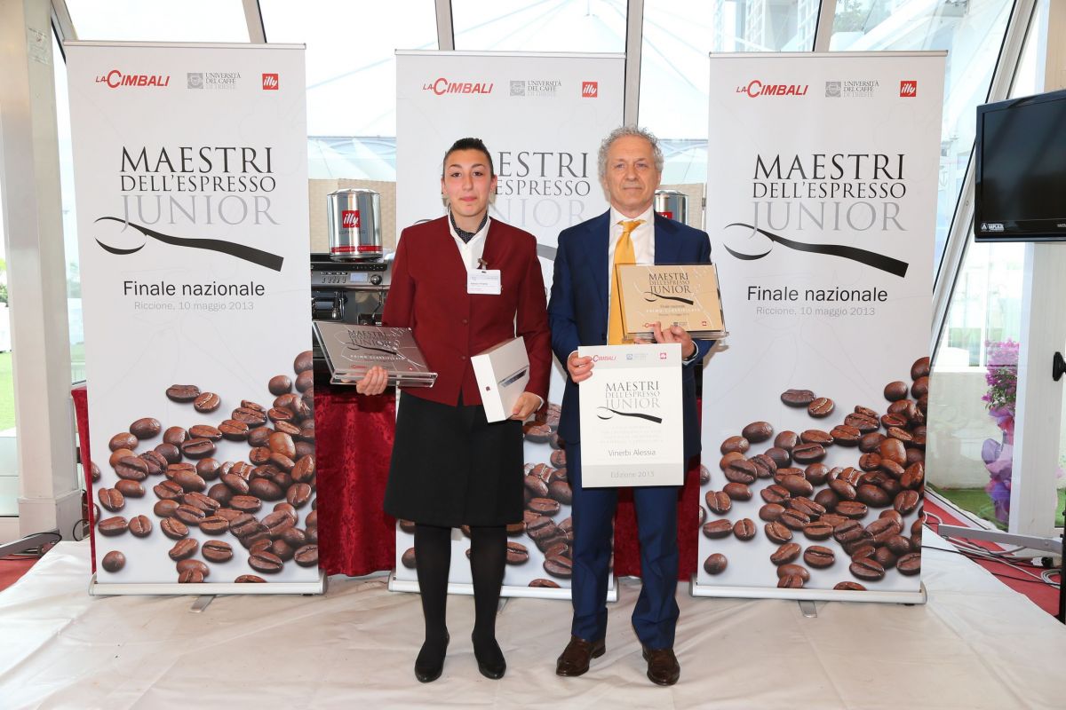 Alessia Vinerbi, vincitrice Maestri dell'Espresso Junior 2013. Finale nazionale, premiazione.