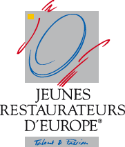 Logo Jeunes Restaurateurs d'Europe. Ristoranti giovani, talento e passione culinaria.