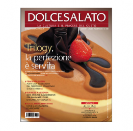 Copertina rivista Dolcesalato: pasticceria, dessert con fragola e cioccolato. Cultura e piacere del gusto, ricette innovative.