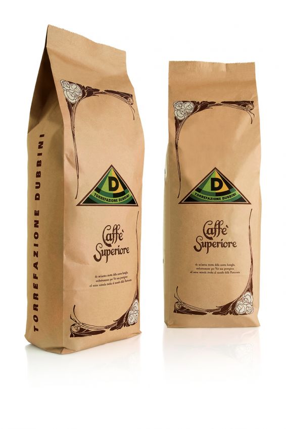Sacchi di caffè Torrefazione Dubbini. Caffè superiore, aroma intenso.