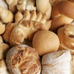 Assortimento di pane artigianale. Varietà di forme e consistenze, pane fresco, panetteria italiana.