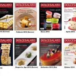 Copertine rivista Dolcesalato: pasticceria, gelateria, cioccolato. Ricette e tendenze food.