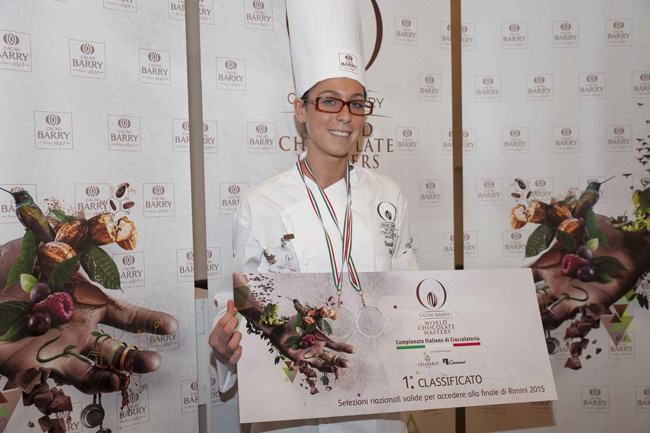 Sandy Astrali prima finalista del Campionato Italiano di Cioccolateria