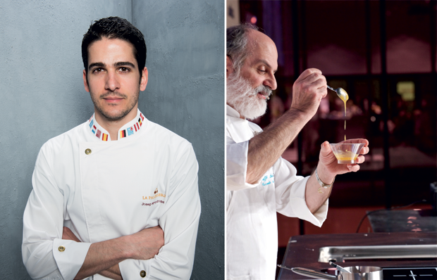 Chef Assenza e Guerola. Alta cucina, ristoranti stellati. Chef stellato al lavoro.