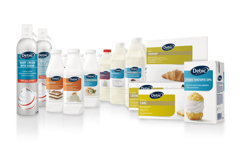 Gamma Debic: panna, creme, basi per dolci e pasticceria. Prodotti professionali per risultati perfetti.