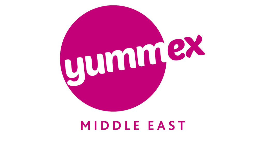 Logo Yummex Middle East: fiera dolciumi e snack, Medio Oriente.