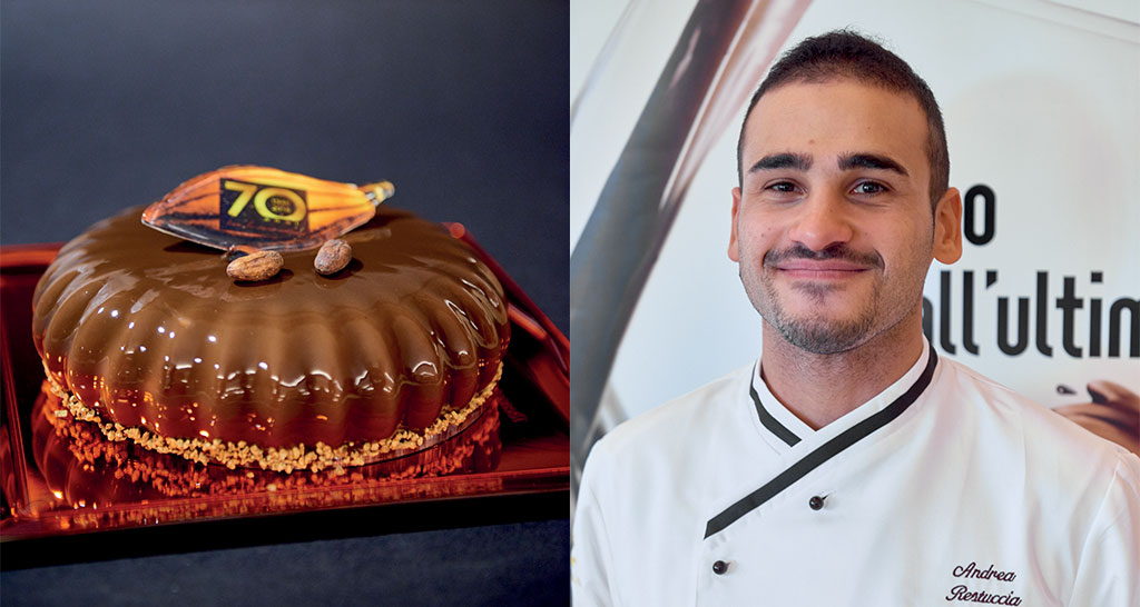 Torta al cioccolato lucida con chef Andrea Restuccia. Pasticceria artigianale italiana.