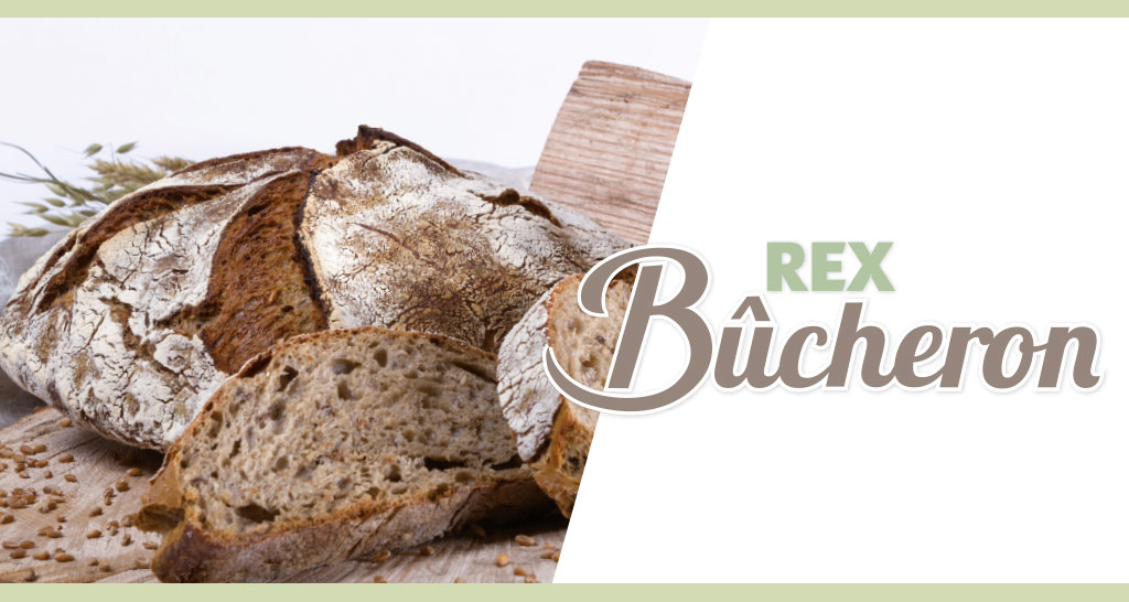 Pane artigianale Rex Bücheron. Crosta croccante, mollica soffice. Ideale per colazione o snack. Scopri il gusto autentico!