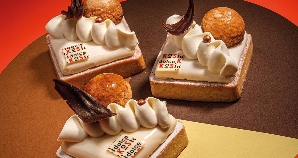 Dolci Saint Honoré Kosic: pasticcini gourmet con panna e cioccolato. Delizie artigianali.