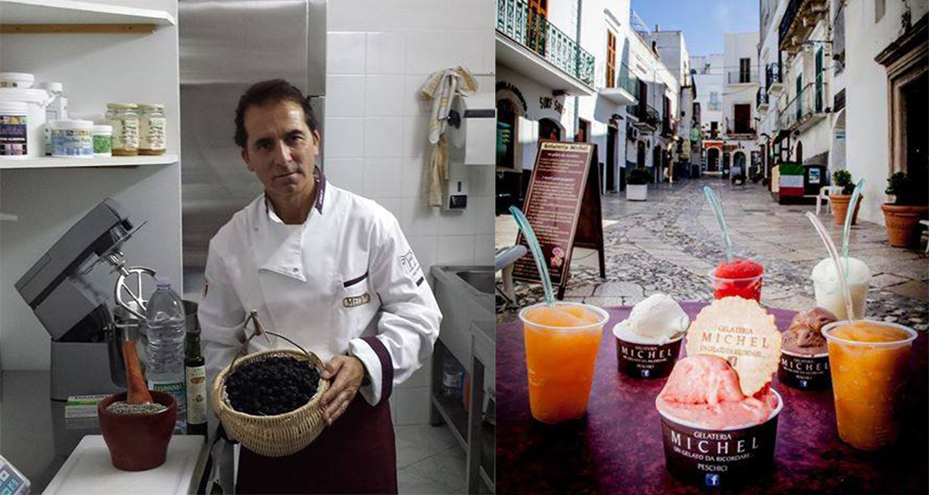 Gelateria Michel a Peschici: gelati artigianali, granite e chef. Gusto e tradizione italiana.