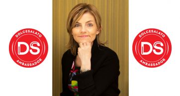 Lorenza Dalla Pozza, ambasciatrice DolceSalato. Ritratto di donna con capelli castani e occhi azzurri.