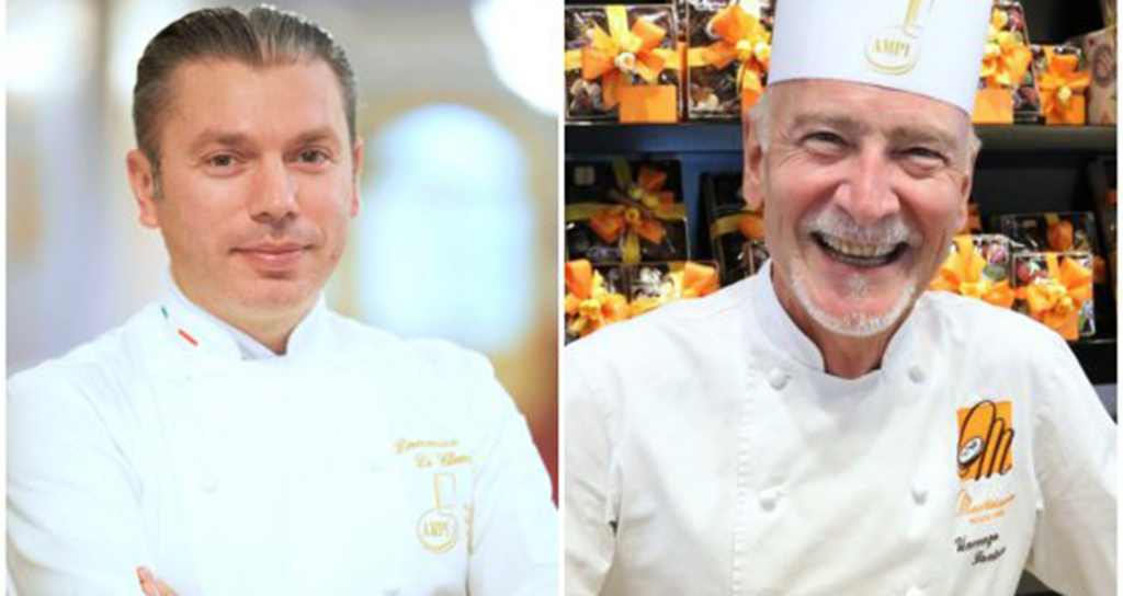 Domenico Di Clemente e Leonardo Santoro, maestri pasticceri italiani.