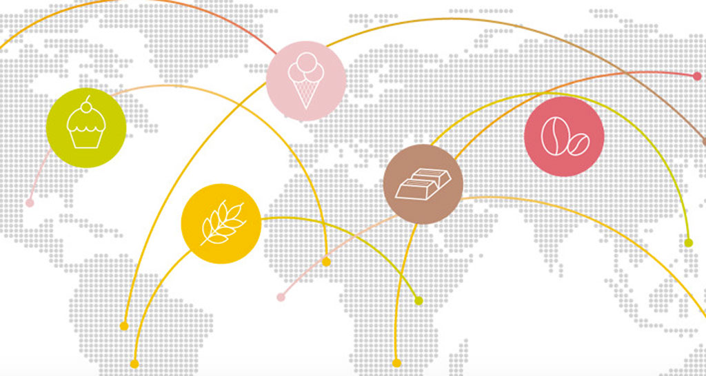 Mappa mondiale Sigep: gelato, caffè, cioccolato, pasticceria e panificazione. Edizione digitale.