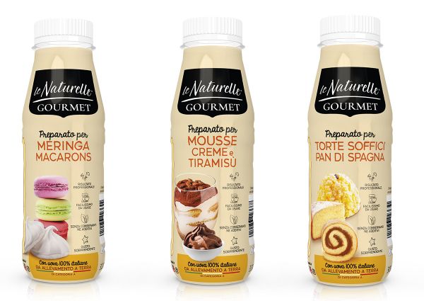Le Naturelle Gourmet: preparati per dolci (meringa, mousse, torte). Con uova 100% italiane.