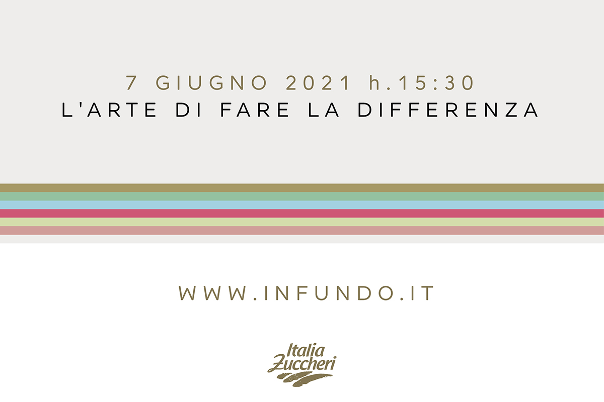 Evento Italia Zuccheri L'arte di fare la differenza. Streaming 7 giugno 2021. Dolce e salato.
