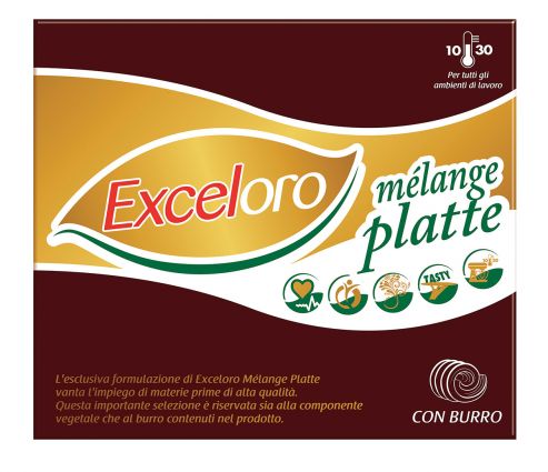 Exceloro Mélange Platte per pasticceria. Ideale per palmier e dolci sfogliati. Con burro.