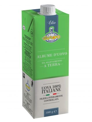 Albume d'uovo Elite. Uova 100% italiane per nougat di Montélimar. Filiera controllata.