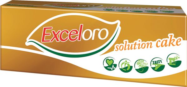 Confezione di cookies Exceloro Solution Cake. Biscotti al cioccolato gustosi e sani.