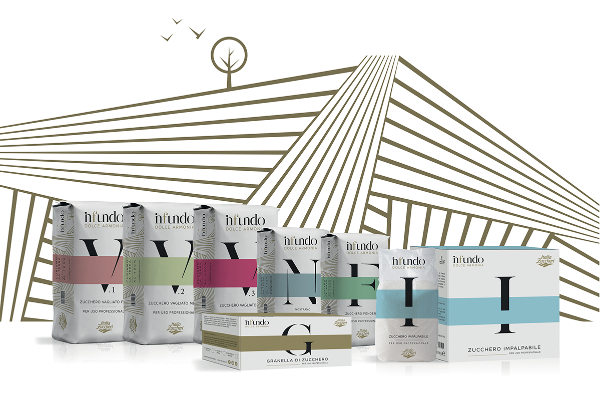 Zucchero grezzo Infundo di Italia Zuccheri. Sacchi e confezioni di zucchero di barbabietola.