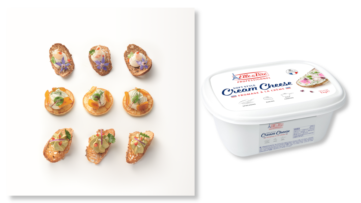 Buffet estivi con Soft Style Cream Cheese: tartine con crema di formaggio Elle&Vire.