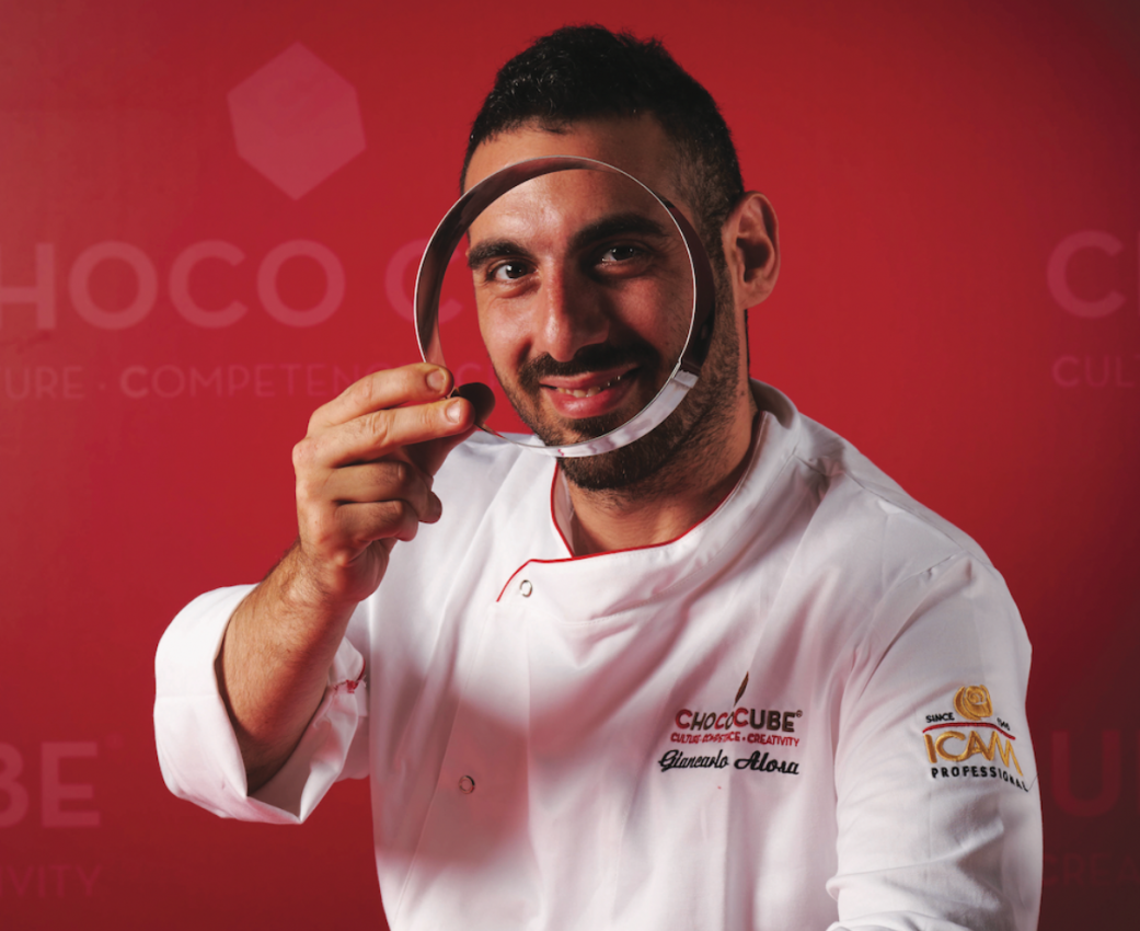 Giancarlo Alosa, chef pasticcere. Ritorno all'essenziale, progetto Chococube: cultura, ricerca, creatività.