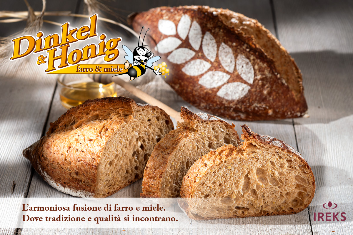 Pane Dinkel & Honig. Farro e miele per un pane artigianale di eccellenza.