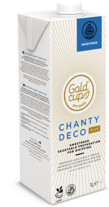 Panna vegetale zuccherata Chanty Deco Plus per farciture dolci. Ideale per brioche al pistacchio.