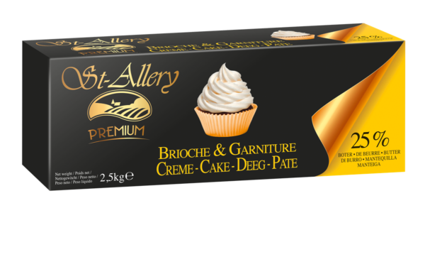 Brioche al pistacchio: confezione di crema per dolci e torte.