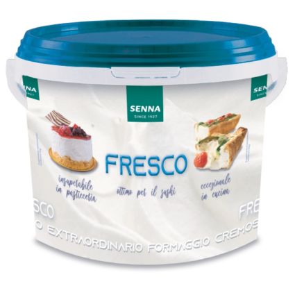 Cestello Senna Fresco. Formaggio cremoso per trancio salato vegetariano, sushi e pasticceria.